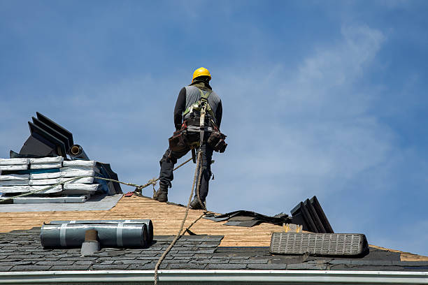 Professional Flat Roof Repair technician working in Trenton, MO